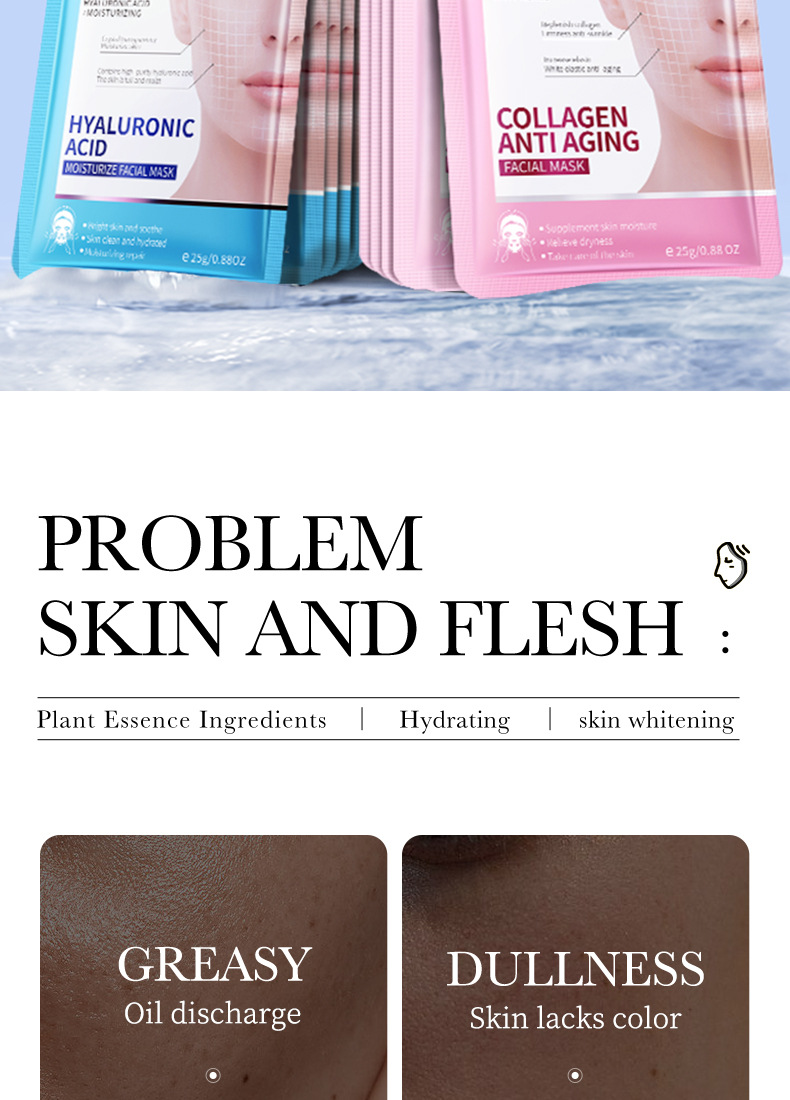 All-english BIOAOUA Hyaluronic Acid Moisturizing Facial mask wholesale for cross-border export, exclusively for foreign trade pic 39