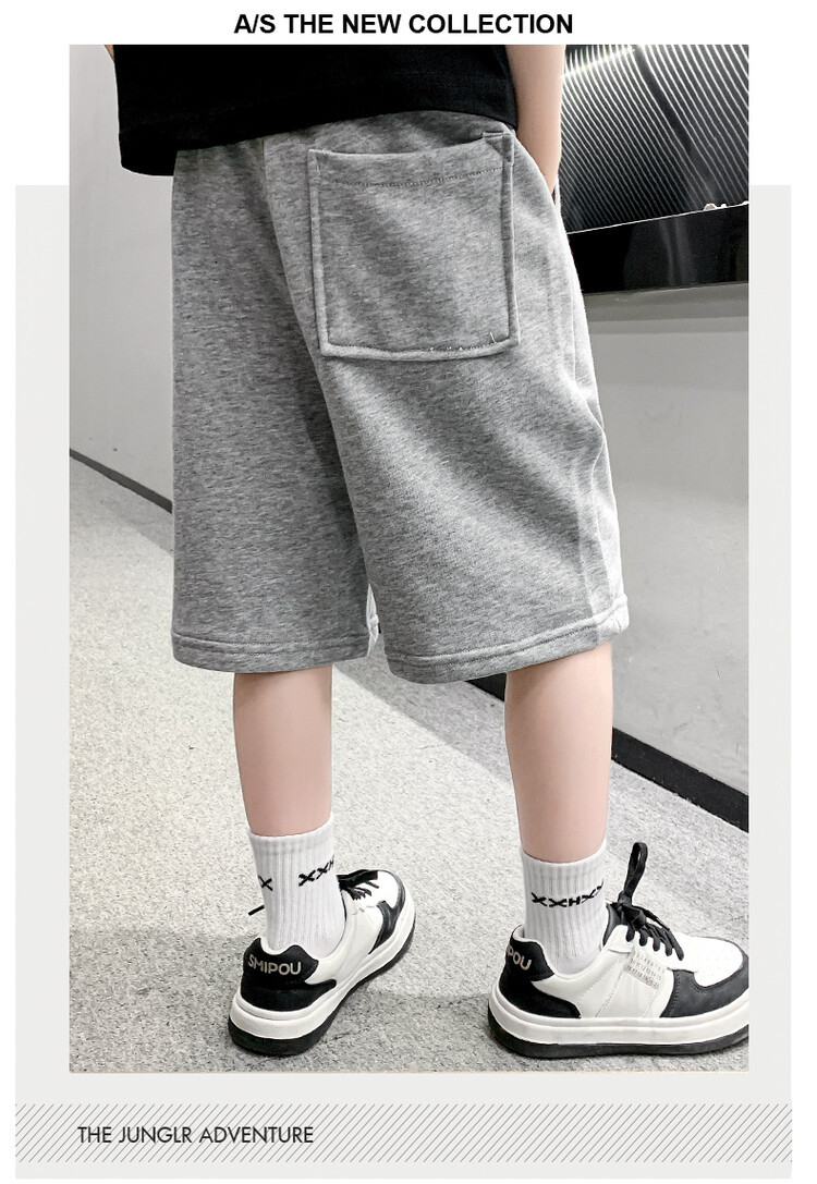 The 2022 new summer loose and stylish cotton capri shorts for boys are a trend of casual summer pants for middle-aged children pic 142