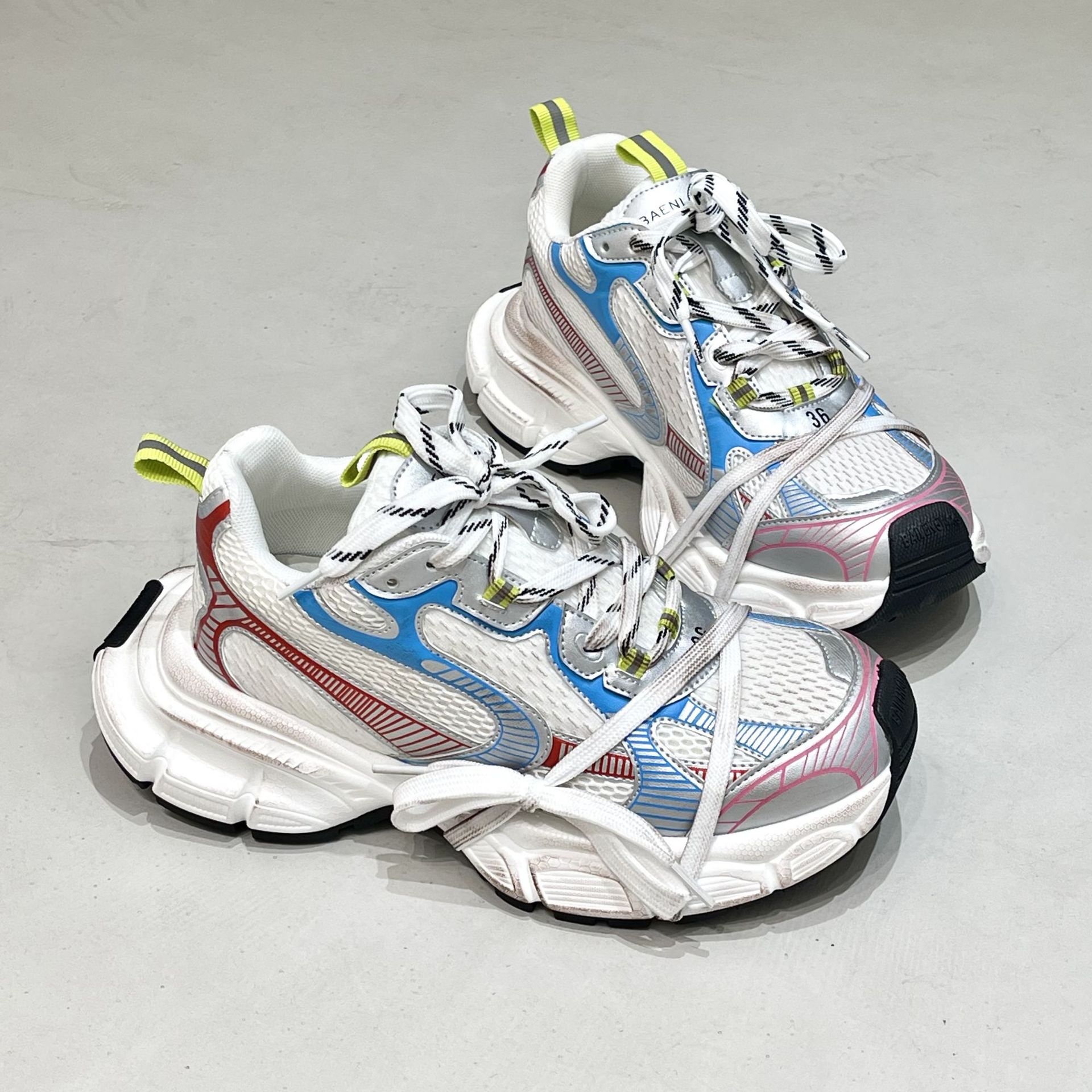 2023年新款老爹鞋增高厚底运动鞋休闲做旧复古情侣男女鞋详情46