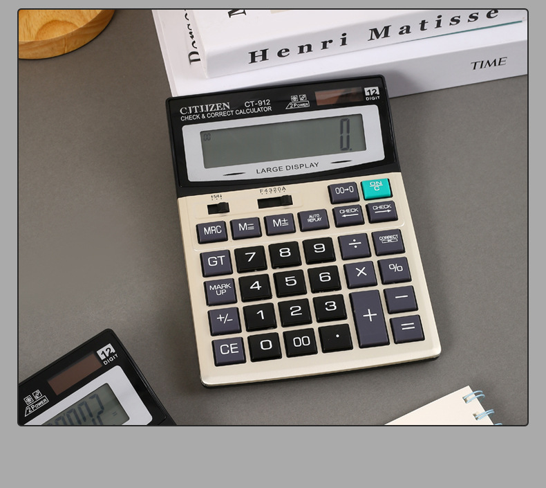 办公专用大屏幕计算器批发太阳能商用大号计算机电子双电源計算機详情11