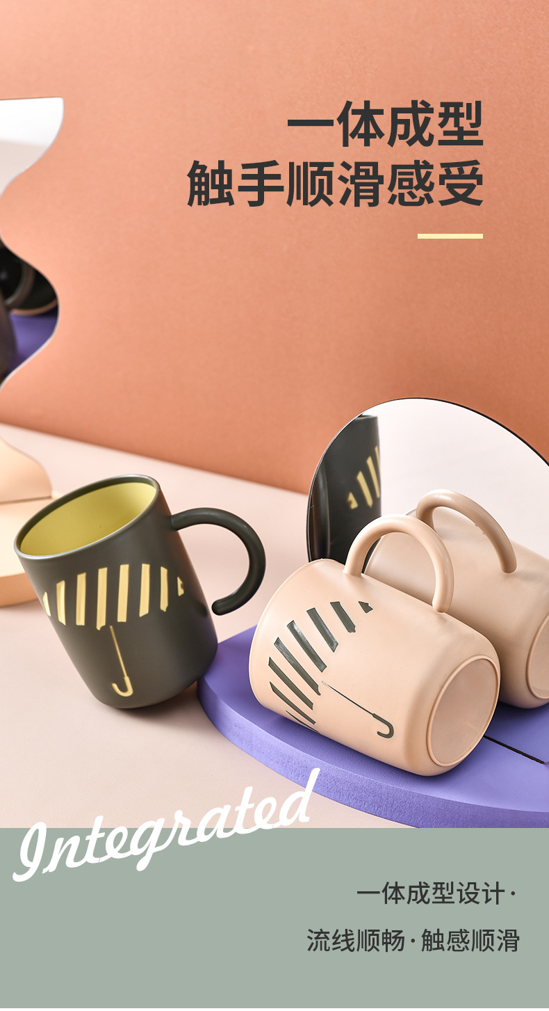 Simple cepillado tazas de enjuague conjunto de tazas de enjuague para mujeres cilindro para parejas tazas de tocador creativas un par versión coreana tazas de dientes lindos pic 7