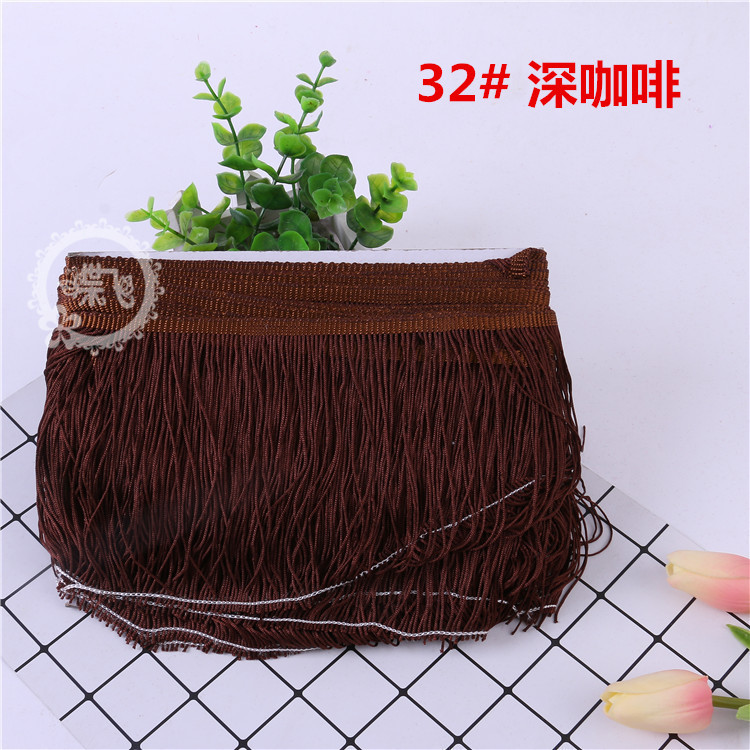 DIY stage costume accessories: Latin dance lace, tassel lace, polyester ribbon, 15CM, factory direct sales, 1 webbing pic 54