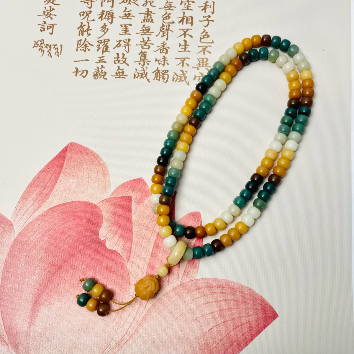 Qingmang Dunhuang Bodhi Root Bracelet, Handmade diy Buddhist prayer beads, prayer beads, necklace, bracelet, fine New Chinese-style jewelry wholesale pic 21