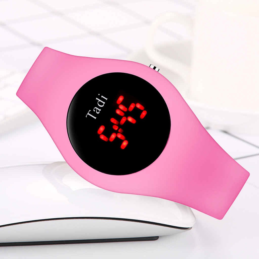 Tadi brand fashionable silicone student quartz watches, AliExpress best-selling silicone bright screen digital watches wholesale pic 17