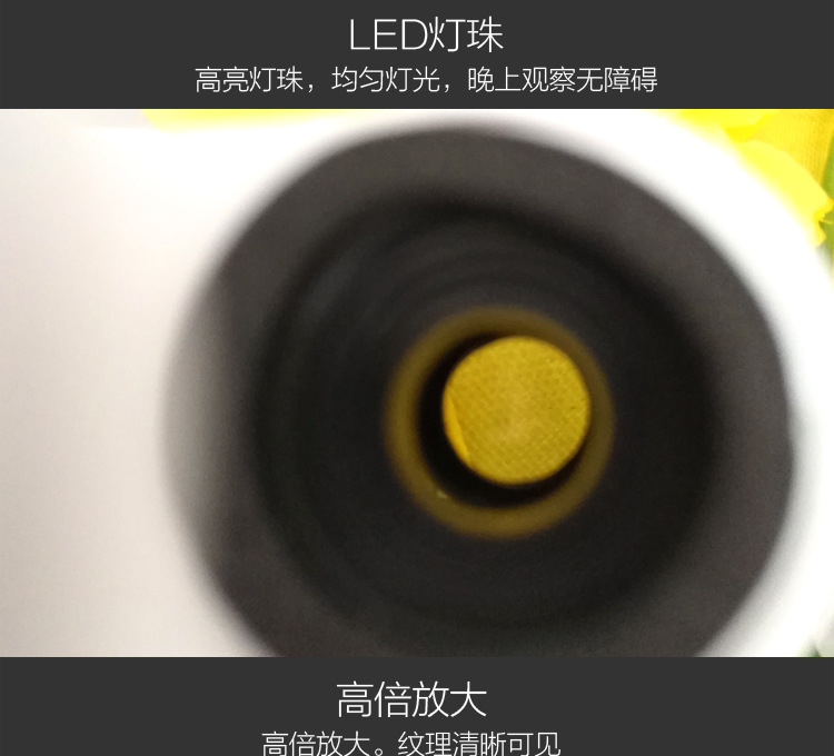 The TH-7004DB high-power microscope with a phone holder, antique and jewelry appraiser, and acrylic magnifying glass with LED light pic 8