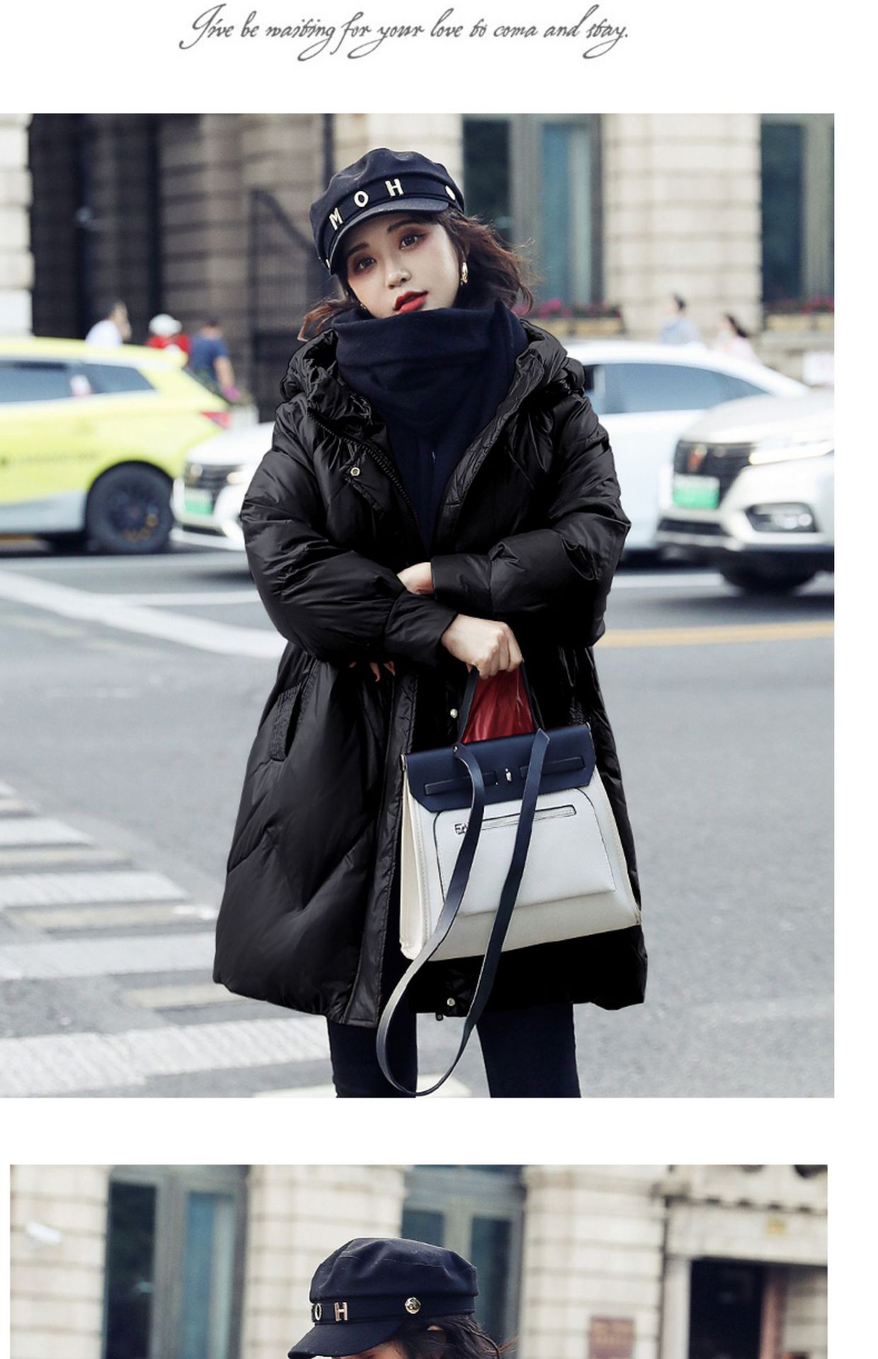 白鸭绒羽绒服女中长款20秋冬新款韩版宽松小个子冬季加厚外套详情23
