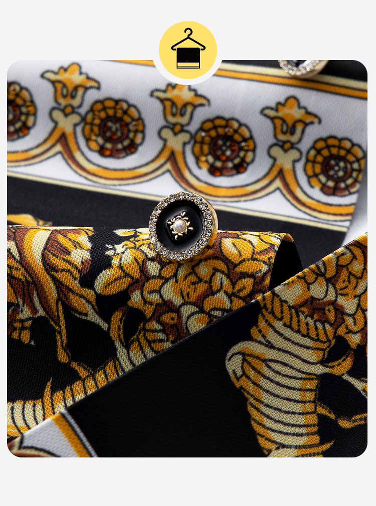 春夏季男式衬衫免烫透气衬衣港风印花长袖男宽松花衬衫男装设计感详情21