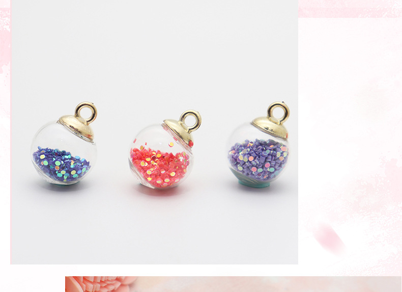Ins-style sweet polka dot glass ball pendant, hair band, wristband DIY accessory manufacturer pic 12