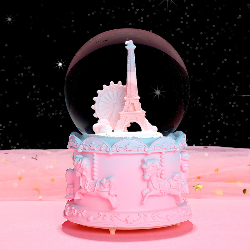 Astronaut Crystal Ball, music box, music box, Snowfall, Mermaid Princess, girls, children, birthday gifts, Christmas pic 18