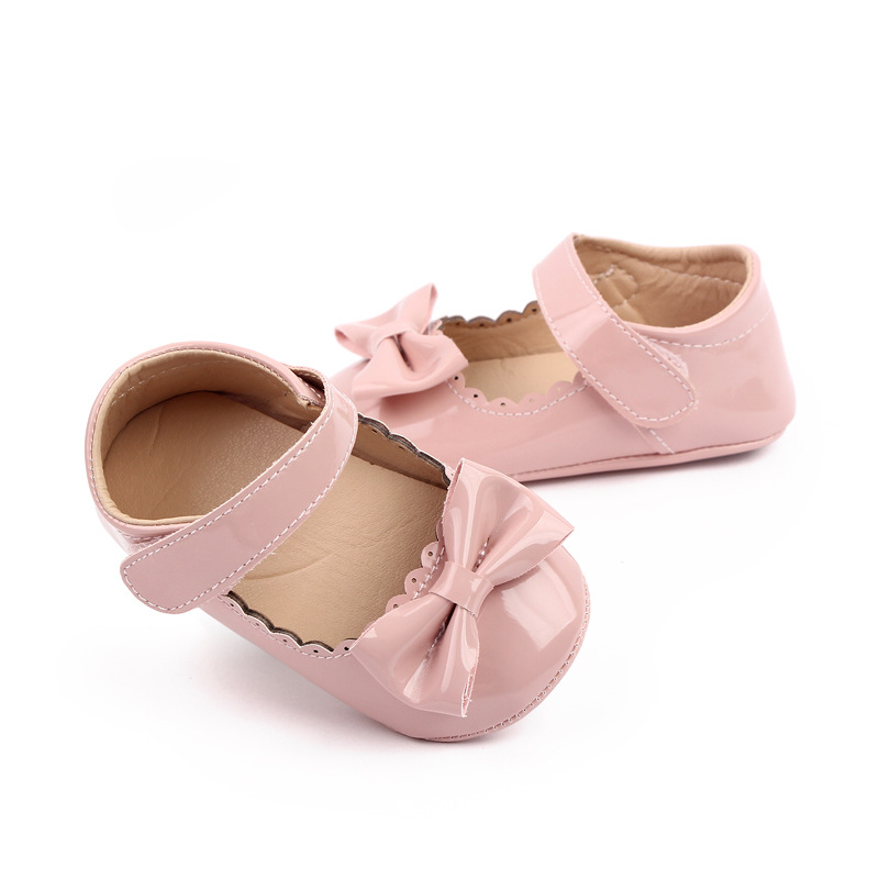 Spring and Autumn Princess Bow Baby Walking Shoes for Girls Rubber-soled Baby Shoes for 0-1 year Old Walking Shoes 2787 pic 12