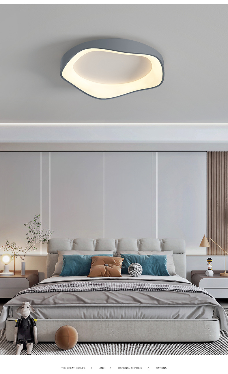 全光谱吸顶灯圆形卧室灯2023新款现代简约设计师网红护眼书房灯具详情8