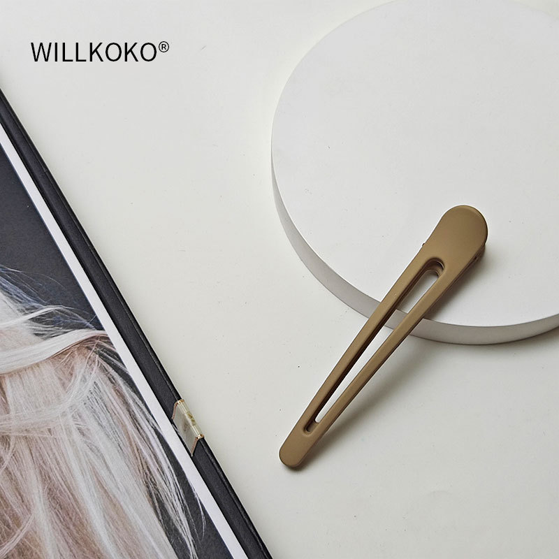 Hairpins for women: Seamless bangs on the forehead, a perfect tool for organizing loose hair at the back of the head, a one-line duckbill clip, hairpin clips, and headwear pic 14