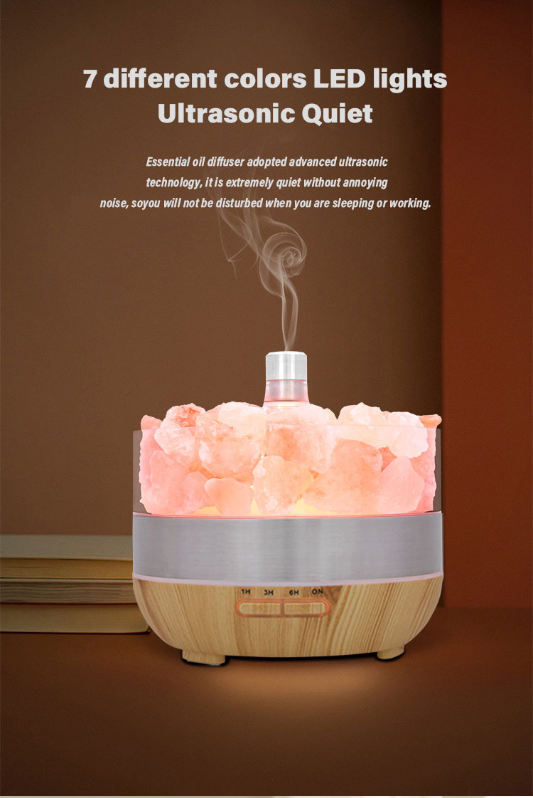 Salt stone essential oil diffuser, small electrical appliance, desktop indoor automatic spray humidification diffuser, hotel cross-border wholesale pic 5