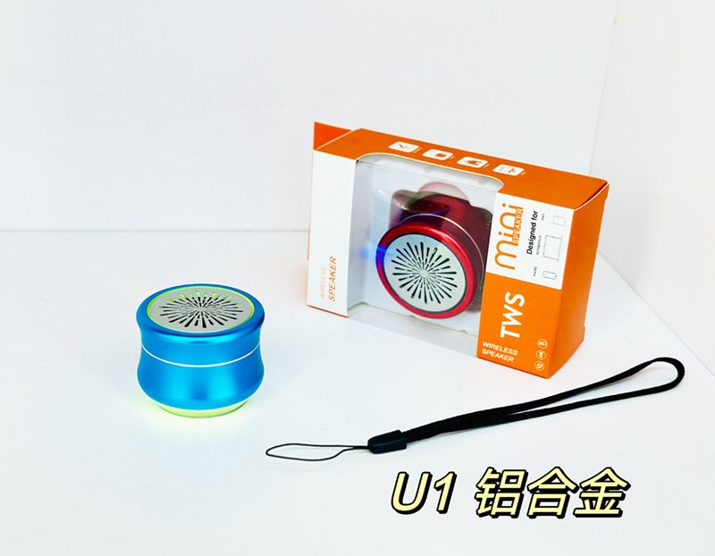 新款迷你无线蓝牙音响低音炮重低音小钢炮立体声户外便携式小音箱详情7