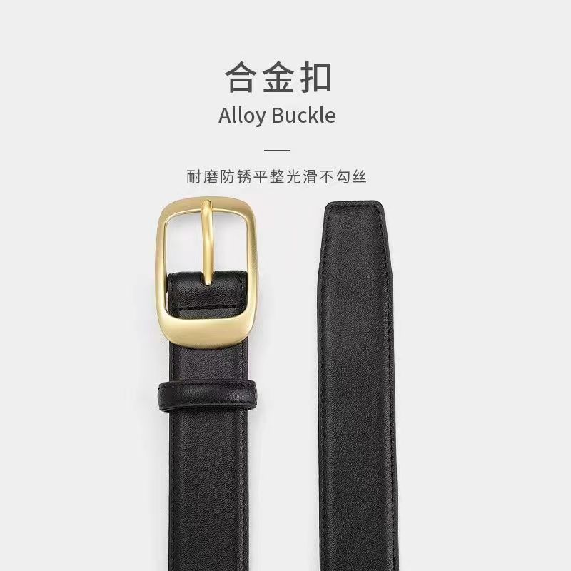 爆款皮带百搭牛仔裤女宽松腰带黑色时尚2023新款装饰高级感简约详情3