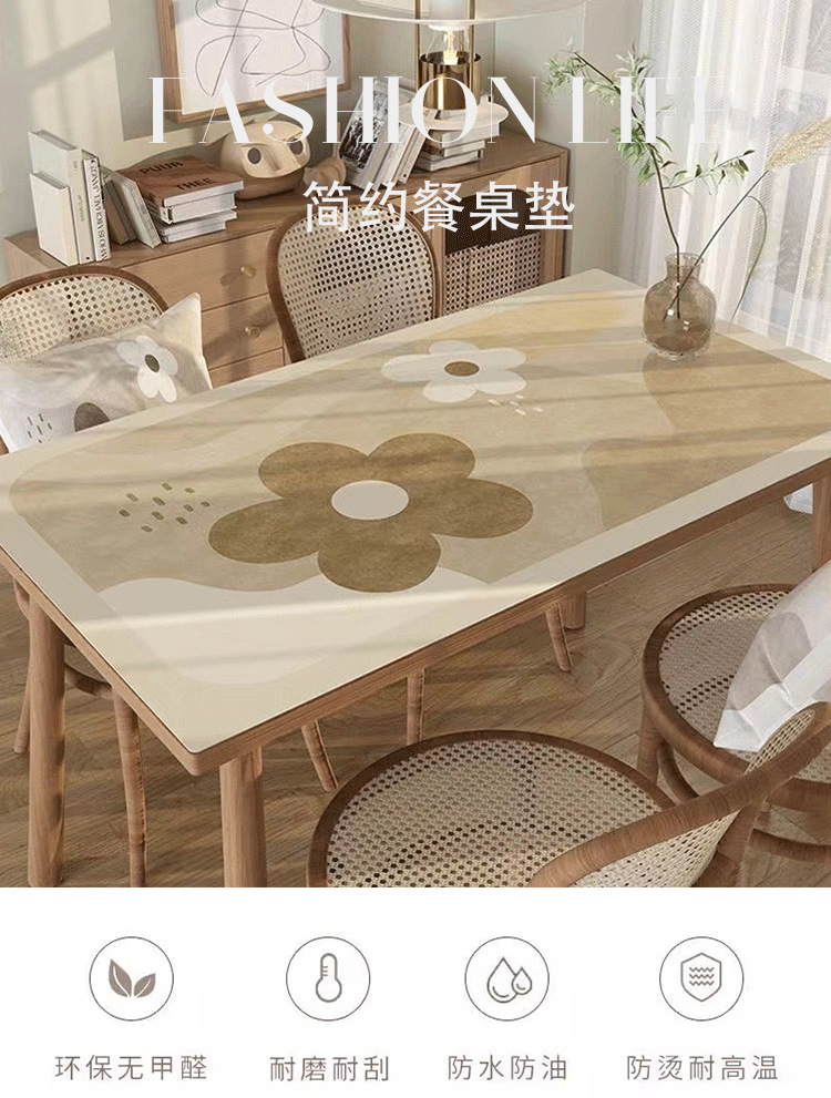 昌盛达 2024新款桌垫餐桌布pvc防水防油防烫桌布免洗可擦茶几台布可裁剪卡通详情3