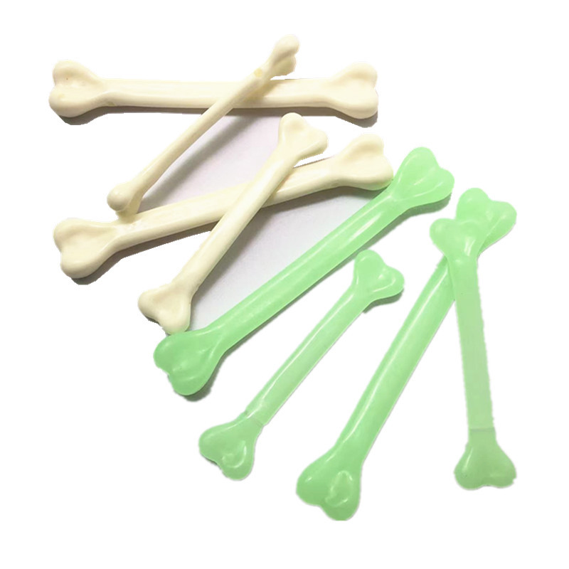 Halloween decorative bone props, prank toys, necklace accessories, white/luminous plastic skull bones pic 5