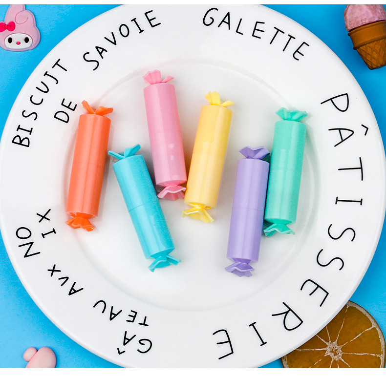 Highlighters, candy-shaped markers, quick-drying colored pens, simple sketches, doodles, paintings, hand-drawn notebooks, students pic 10