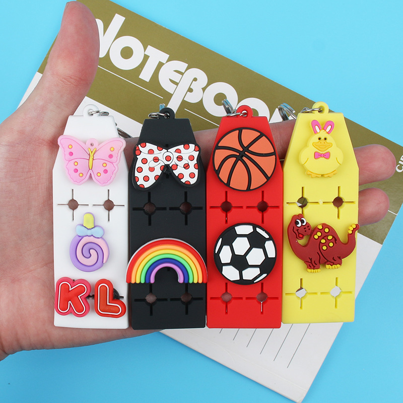 2022 New Keychain pendant EVA key Board Personalized DIY installation board accessory suitable for Crocs and flower shoe buckles 1 pic 8