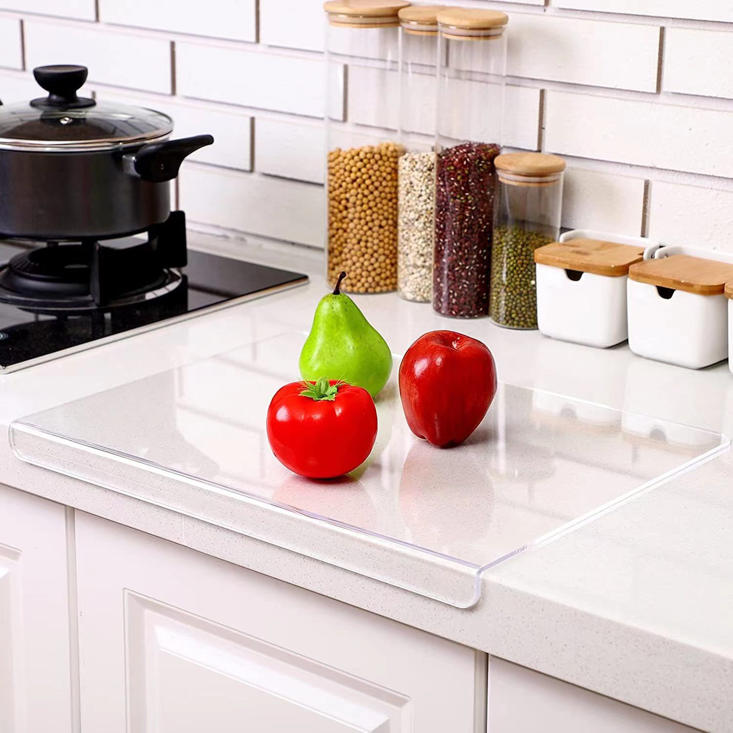 Acrylic cutting boards in stock, direct supply. Anti-slip transparent cutting boards. Kitchen cutting boards for fruits and vegetables. Source factory pic 6