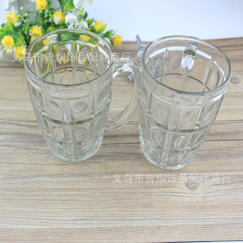 Glass cups, creative beer mugs, juice cups, diamond cups, whisky glasses, two-yuan supermarket wholesale pic 3