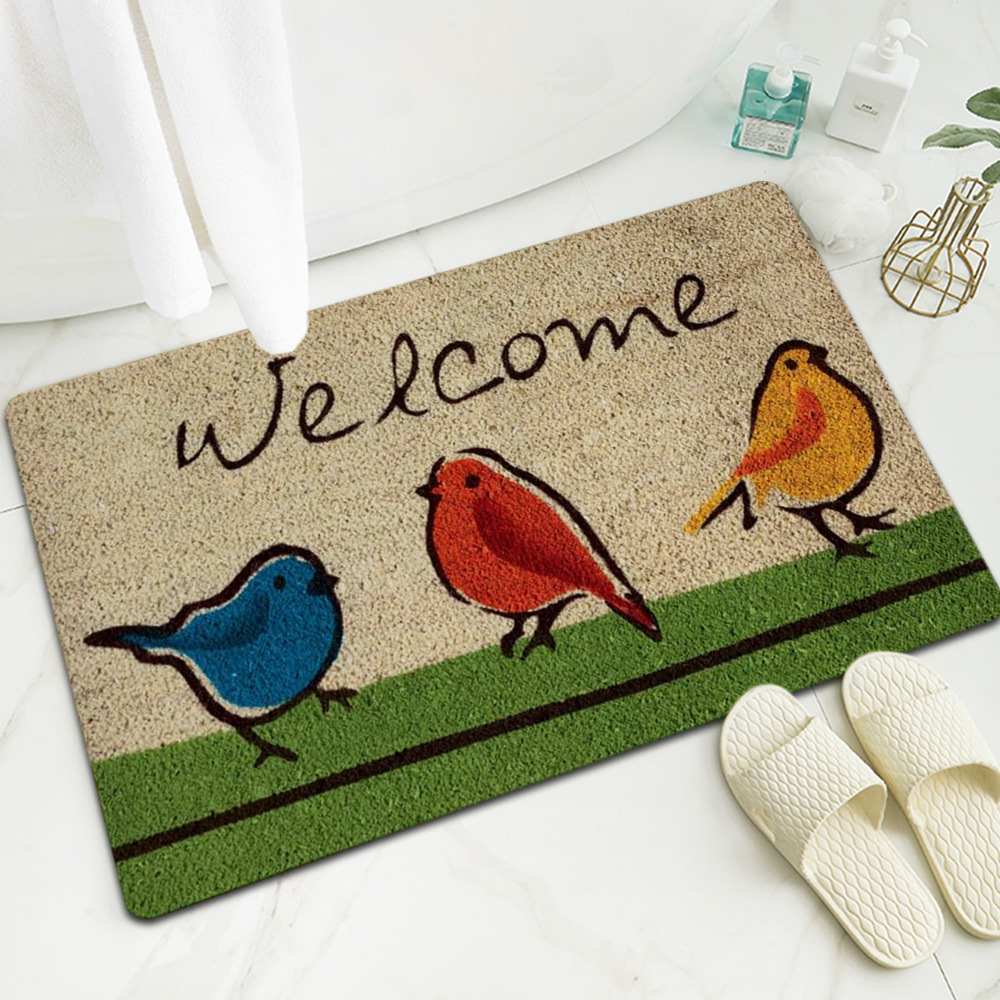 跨境亚马逊爆款数码印花橡胶地垫入户门厅地毯家用门口入门脚垫子详情20