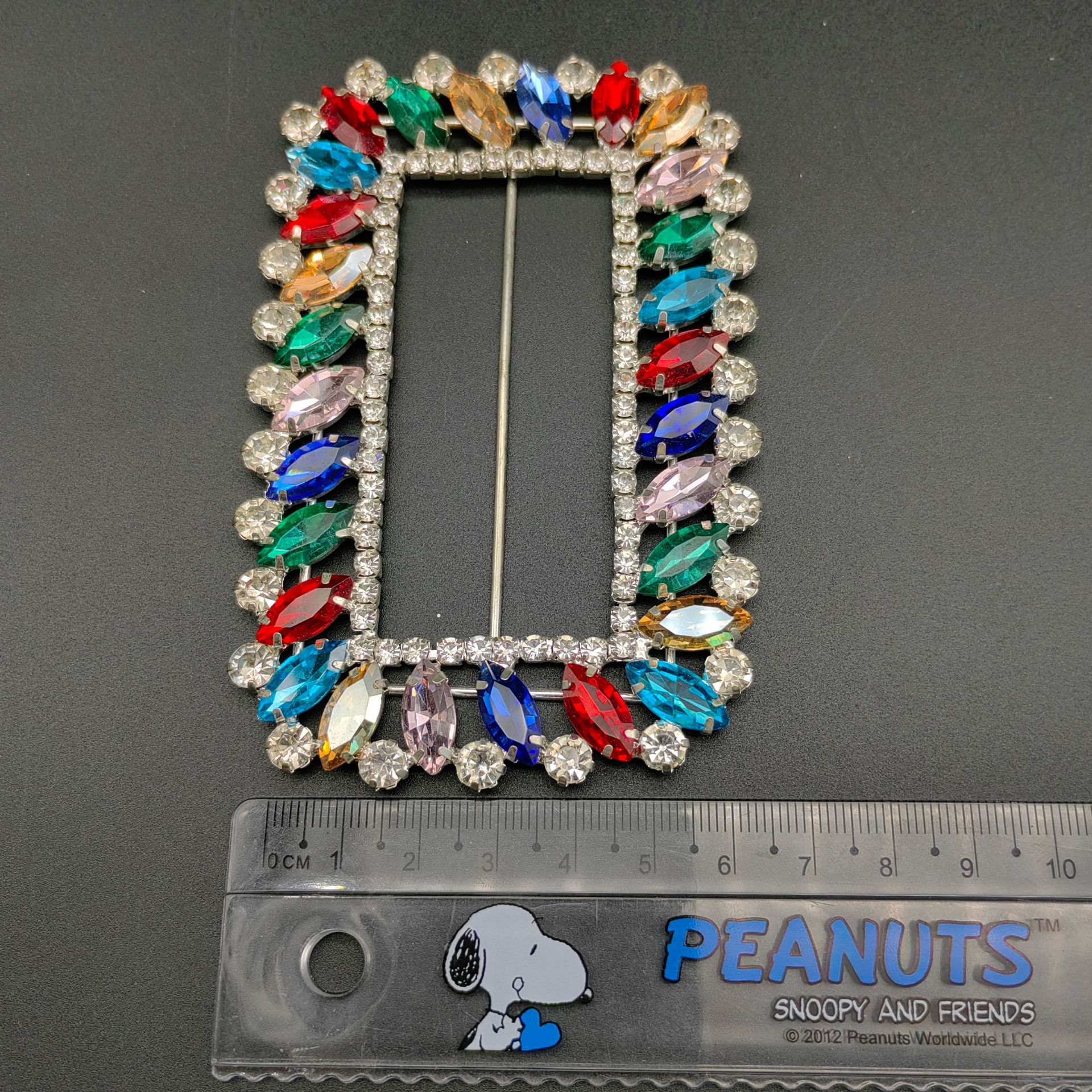 长方水钻三档扣服装装饰扣头衣角打结扣大衣风衣腰带扣皮带日字扣详情10