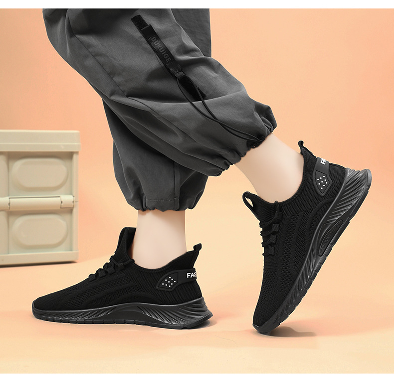 2024春秋季新款情侣时尚休闲运动单鞋批发跨境工厂潮流飞织鞋代发详情16