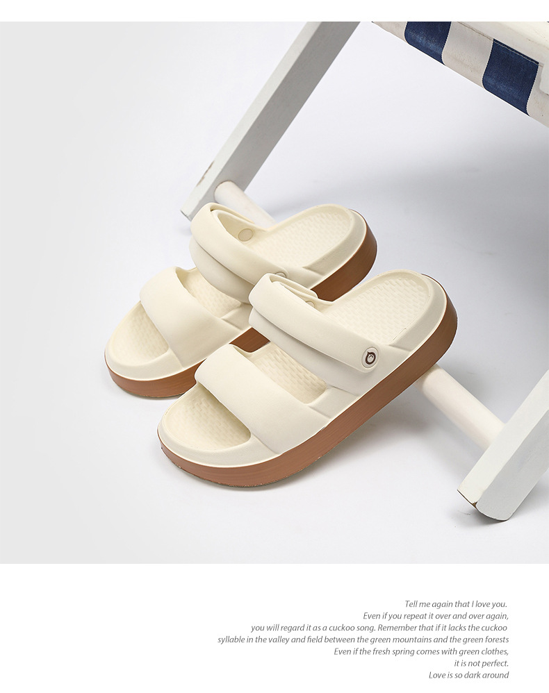 厚底凉鞋女4.0踩屎感露趾透气沙滩鞋夏季户外防滑增高凉拖花园鞋详情11