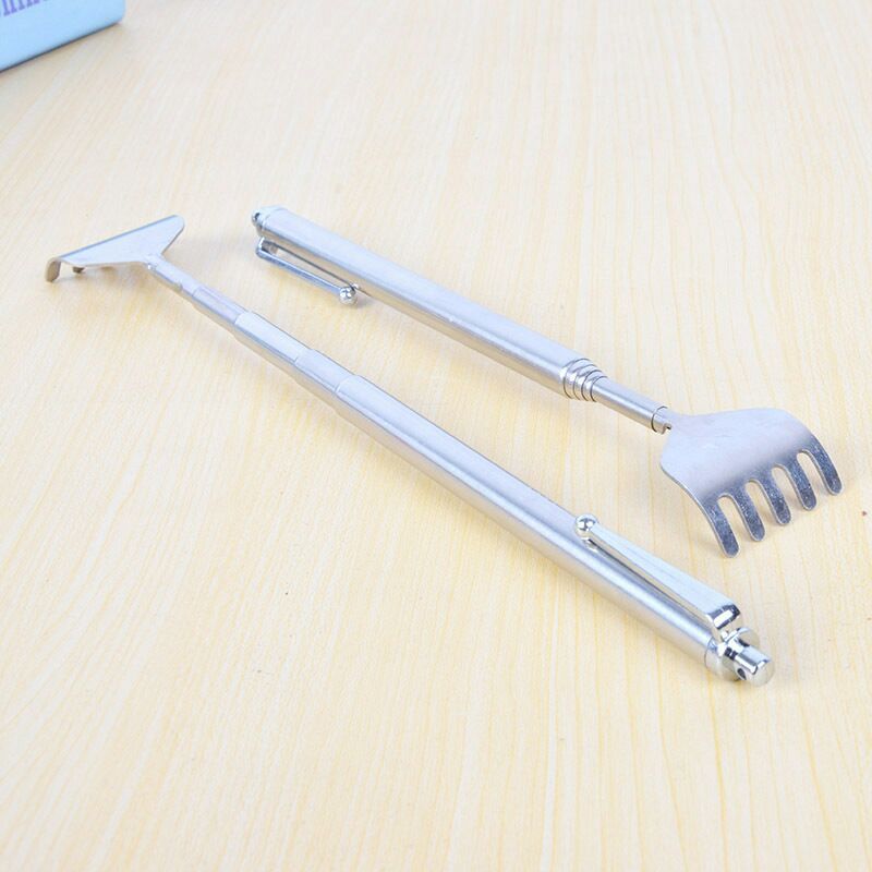 All-steel handle five-section, no need to ask for help, stainless steel itch-scratching rake, telescopic itch-scratching, elderly joy, filial son hand scratch-back device wholesale pic 13