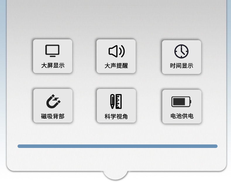 迷你立式三角钟 办公室书桌学习静音简约电子考试创意计时器学生详情17