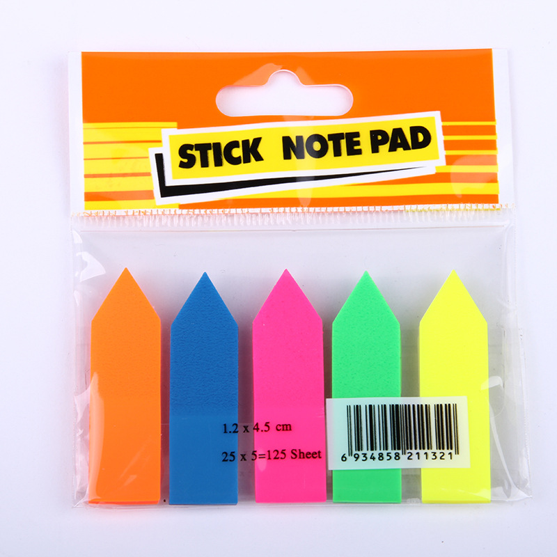 Jiuxing PET semi-transparent sticky Notes, 8-color rainbow creative label index stickers with ruler function, student stationery pic 16