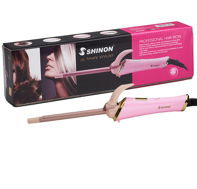 跨境烫发棒液晶调温卷发器便携式梨花烫烫发器女士家用波浪卷发棒SHINON 8602详情7