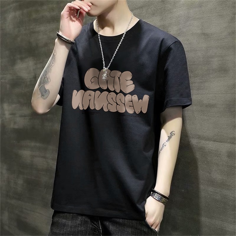 男士短袖t恤2024新款夏季潮流韩版宽松打底衫衣服体恤大码青少年详情42