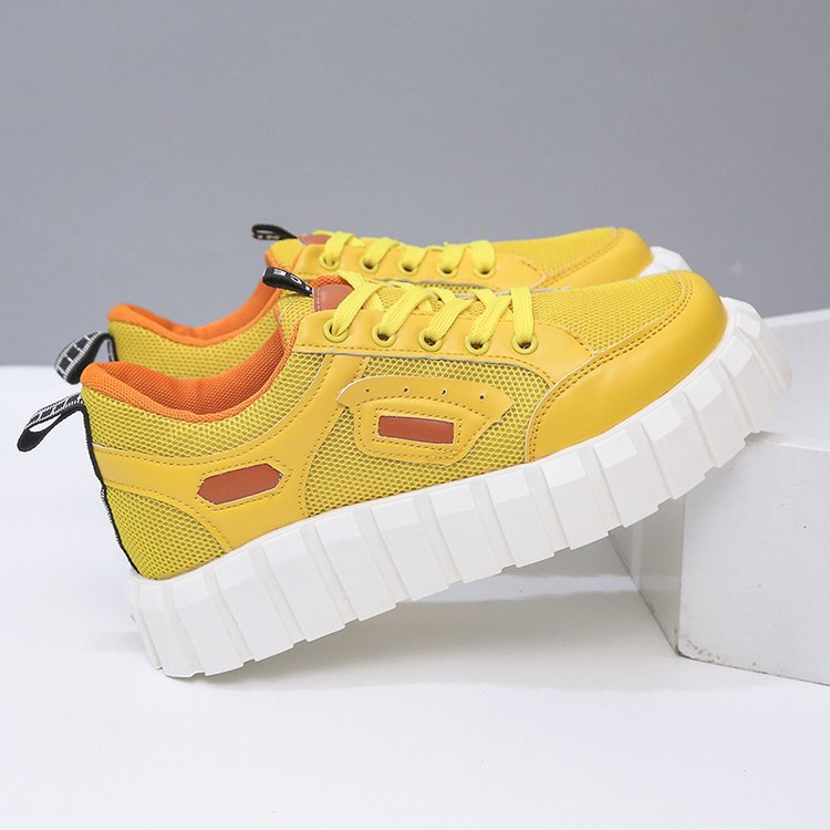 跨境外贸大码2021秋季新款街头时尚潮流圆头厚底女式休闲板鞋单鞋详情46