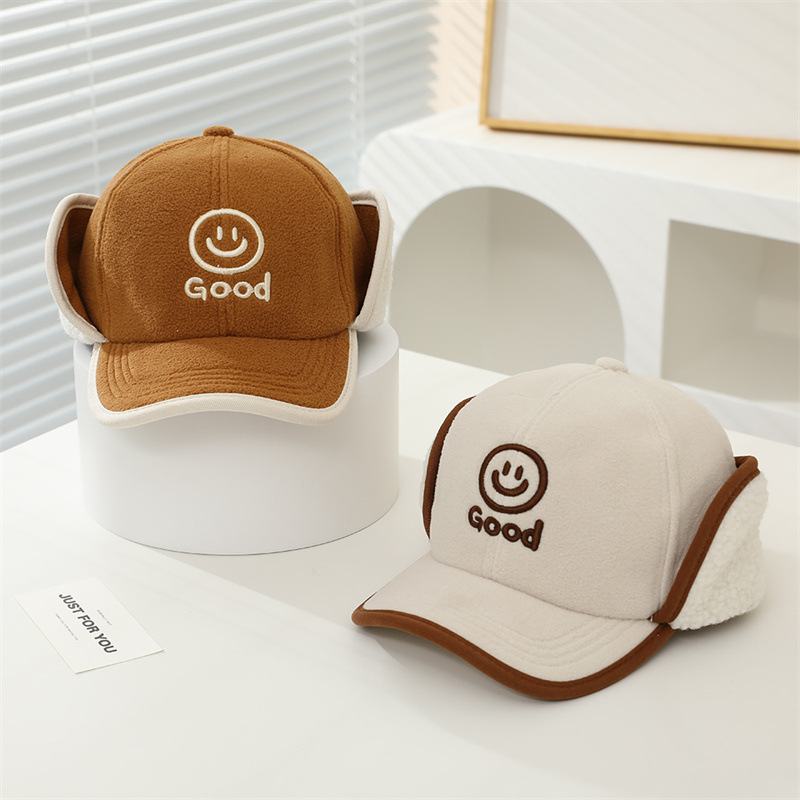 儿童帽冬男童毛呢加绒护耳雷锋帽宝宝鸭舌帽保暖棒球帽韩版学生潮详情8