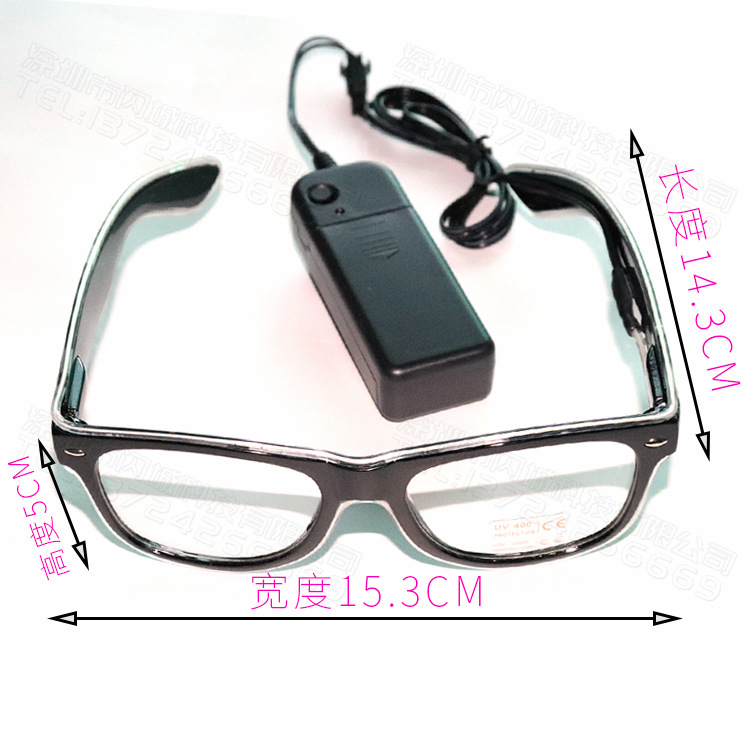 Illuminated Glasses, LED rice nails, voice-controlled bar party gifts, music night club atmosphere supplies, Neon Glasses pic 43
