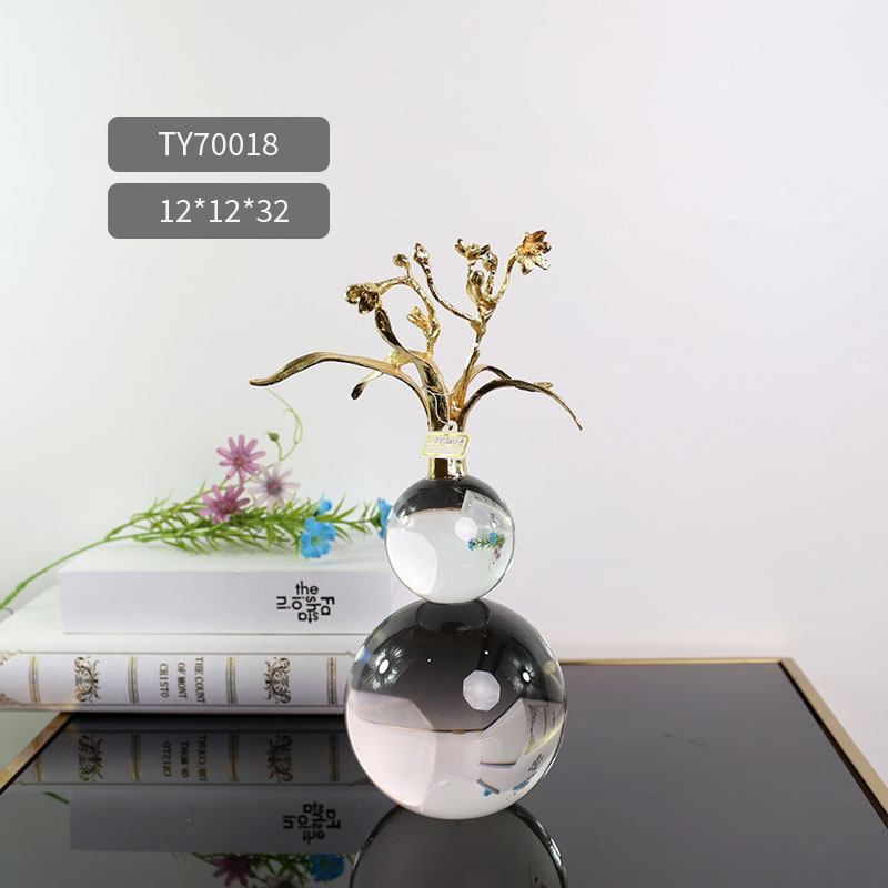 Housewarming gift creative home, crystal gourd art display, TV cabinet, living room decoration, modern light luxury handicrafts pic 22