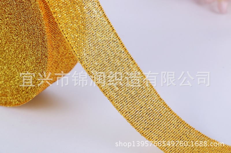We offer 5-inch 1.5cm gold and silver onion ribbons for flower gift boxes in stock for wholesale pic 13