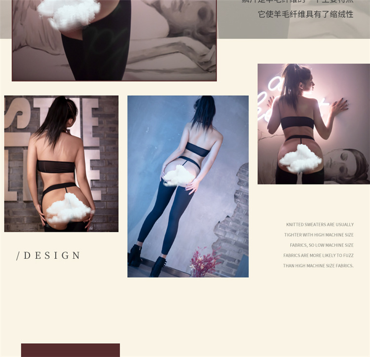 Sexy low-waisted ice silk elastic slimming outdoor pants that expose the buttocks nine-inch skinny pants of good quality factory straight hair pic 4