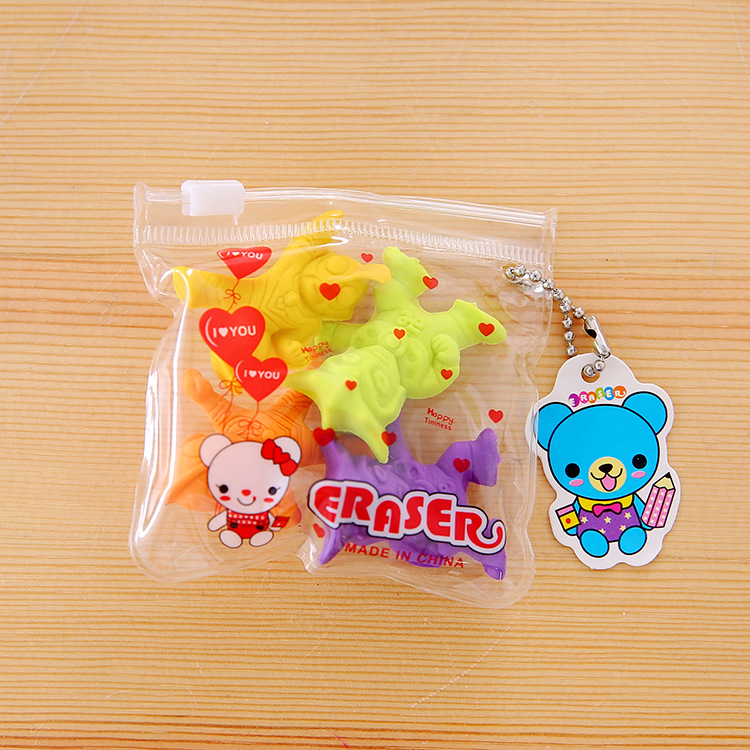 Zipper bag animal fruit cake, Christmas eraser, student prize, student eraser wholesale pic 3