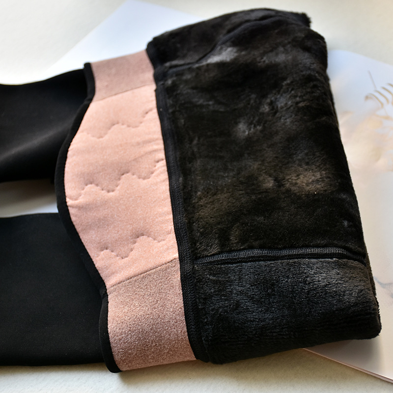 660g thick high-waisted waist support, belt-cinching and hip-lifting high-density nylon leggings pic 5