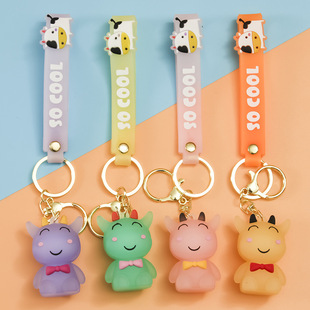 创意可爱卡通软胶宇航员钥匙扣太空人汽车钥匙链情侣包挂件小礼品详情23
