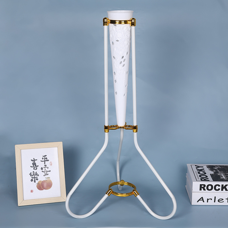 Wedding welcome corridor flower stand, passageway flower basket, rose iron basket, small cultural scene decoration props, basket supplies pic 19