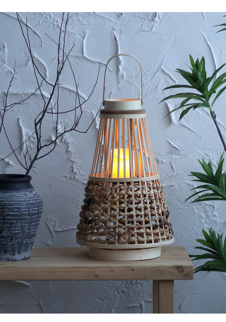 Large quantity discounts are available. Wooden wind lanterns, new Chinese-style candles, candlesticks, high-end lanterns, wabi-sabi style model room pic 11