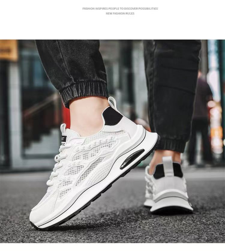 夏季男士镂空网鞋24新款软底透气小白鞋百搭休闲运动鞋潮流老爹鞋详情16