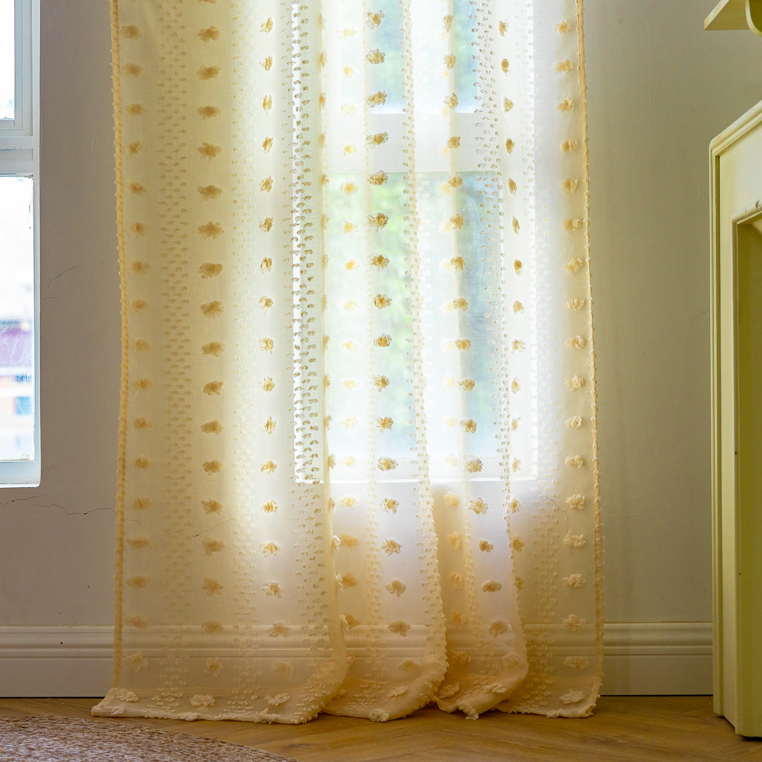 Cross-border best-selling Instagram influencer finished yellow niche light and thin window screen for living rooms and bedrooms. Manufacturer pic 11
