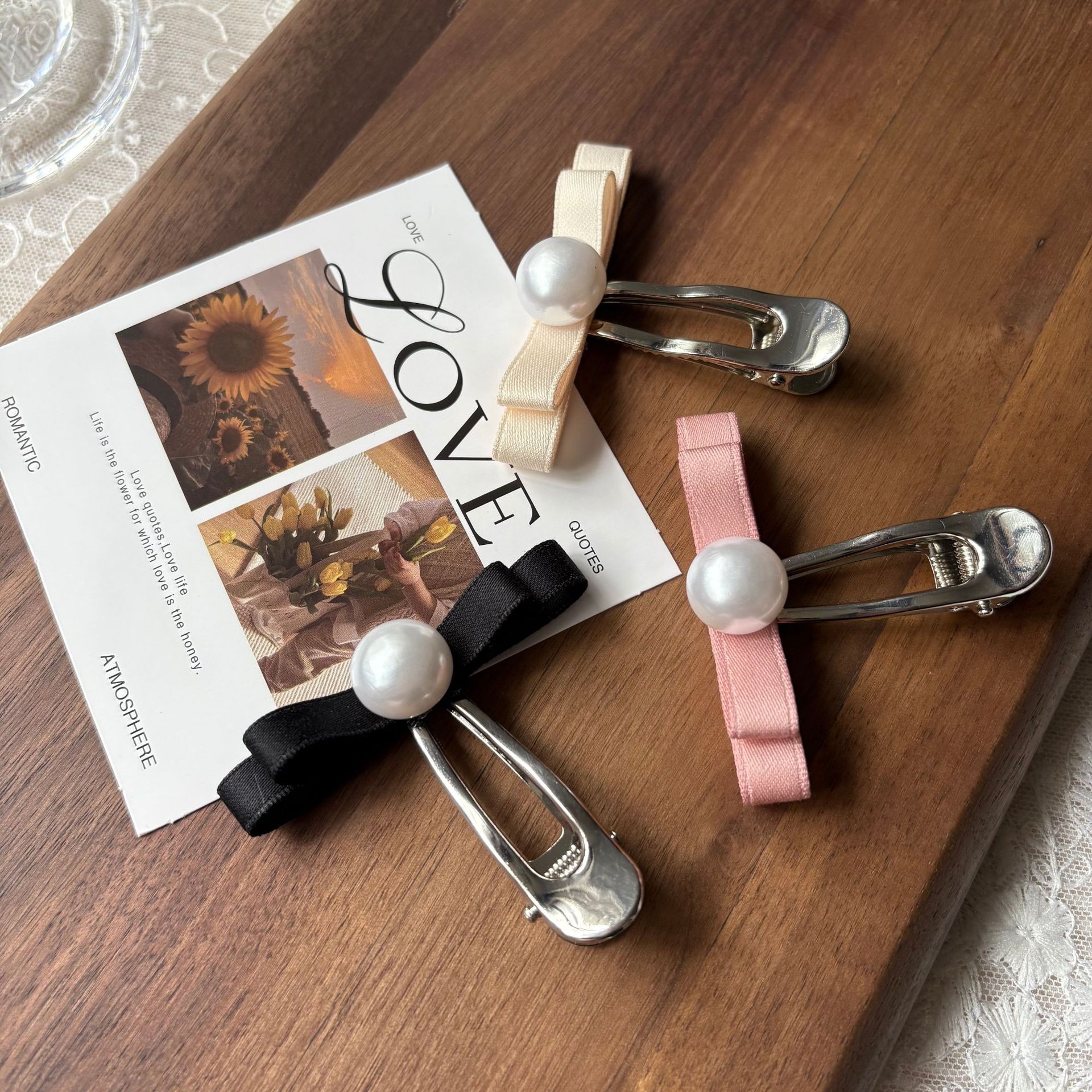 Spring new solid-color satin hair band for women, high head pressure headband, high-end and light luxury hair tie and hairpin headwear pic 5