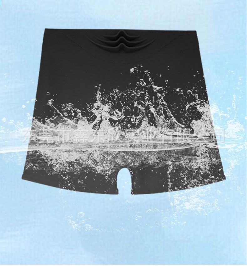 亚马逊爆款平角硅胶泳裤经期防漏安全裤三角硅胶内裤高弹力游泳裤详情12