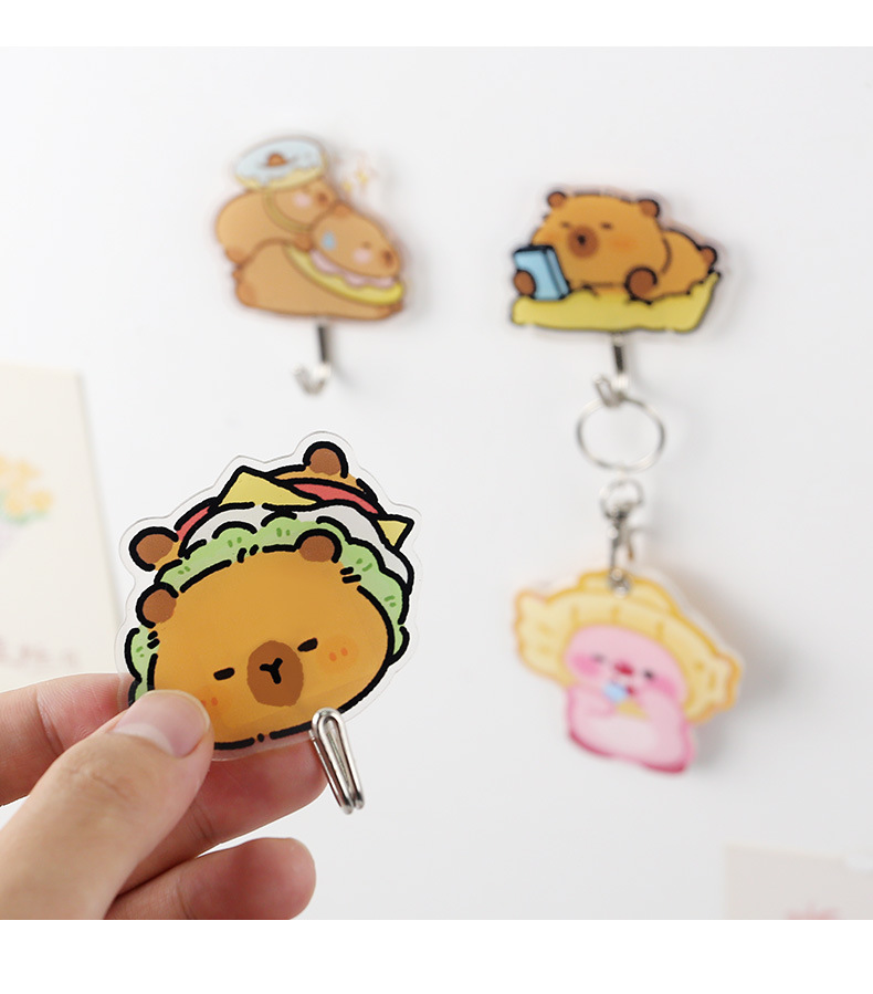 多功能创意卡通可爱挂钩学生宿舍免打孔无痕粘钩门口墙壁钥匙钩子详情13